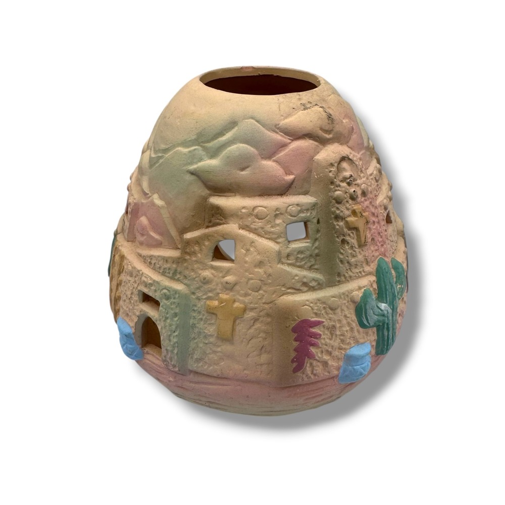 Pueblo‎ Village Luminary Tan Southwestern Terracotta Decor Unbranded